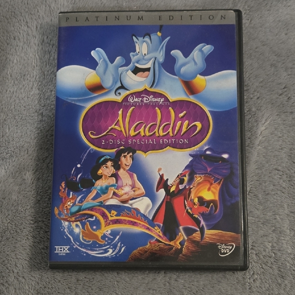 Disney‎ Aladdin 2 Disc DVD Set Platinum Edition 2004 Release